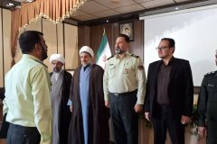 مراسم معارفه و تکریم فرماندهی نیروی انتظامی شهرستان دلیجان برگزار گردید