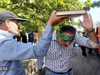 آیین بدرقه خادمین موکب شهدا شهرداری دلیجان