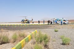 انتقال هوایی جوان ۱۷ ساله به بیمارستان ولیعصر اراک